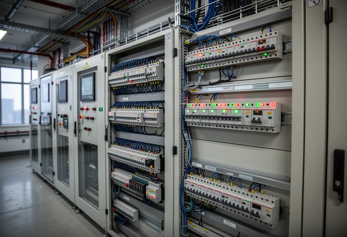 Щитовая автоматизации инженерных систем высотного здания в Москве